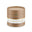 Coconut Soak front of tan cylindrical box with gold and white bands featuring Himalayan Crystal Salt logo on white background